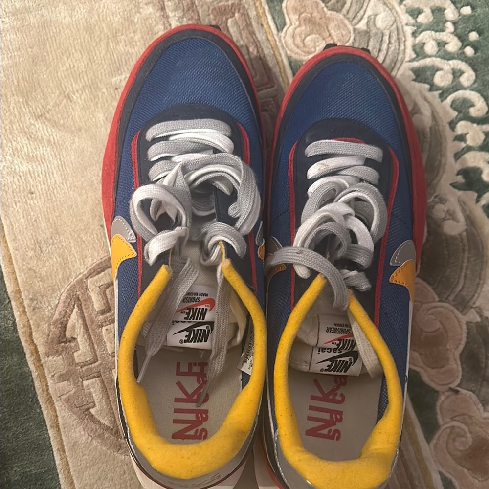 Nike Blue and Red Sneakers